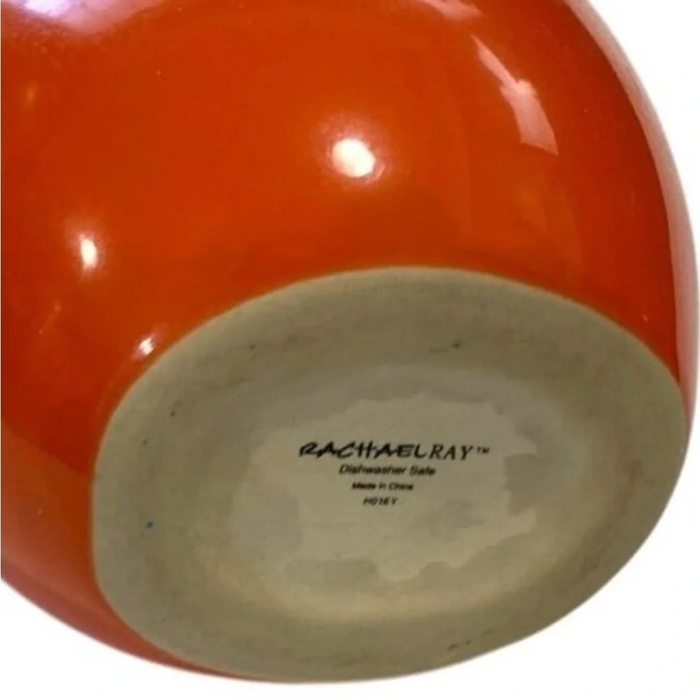 Rachel Ray Oil Vinegar Dispenser H016 Orange 9 in Tall 16 oz EVOO